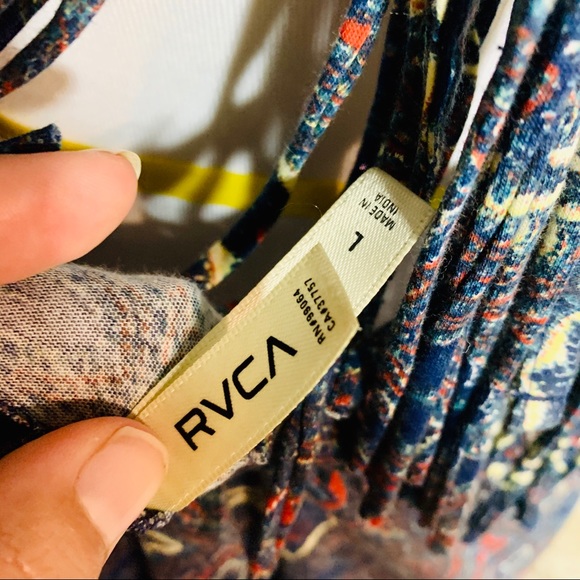 RVCA Burder blue print maxi dress - Picture 8 of 8